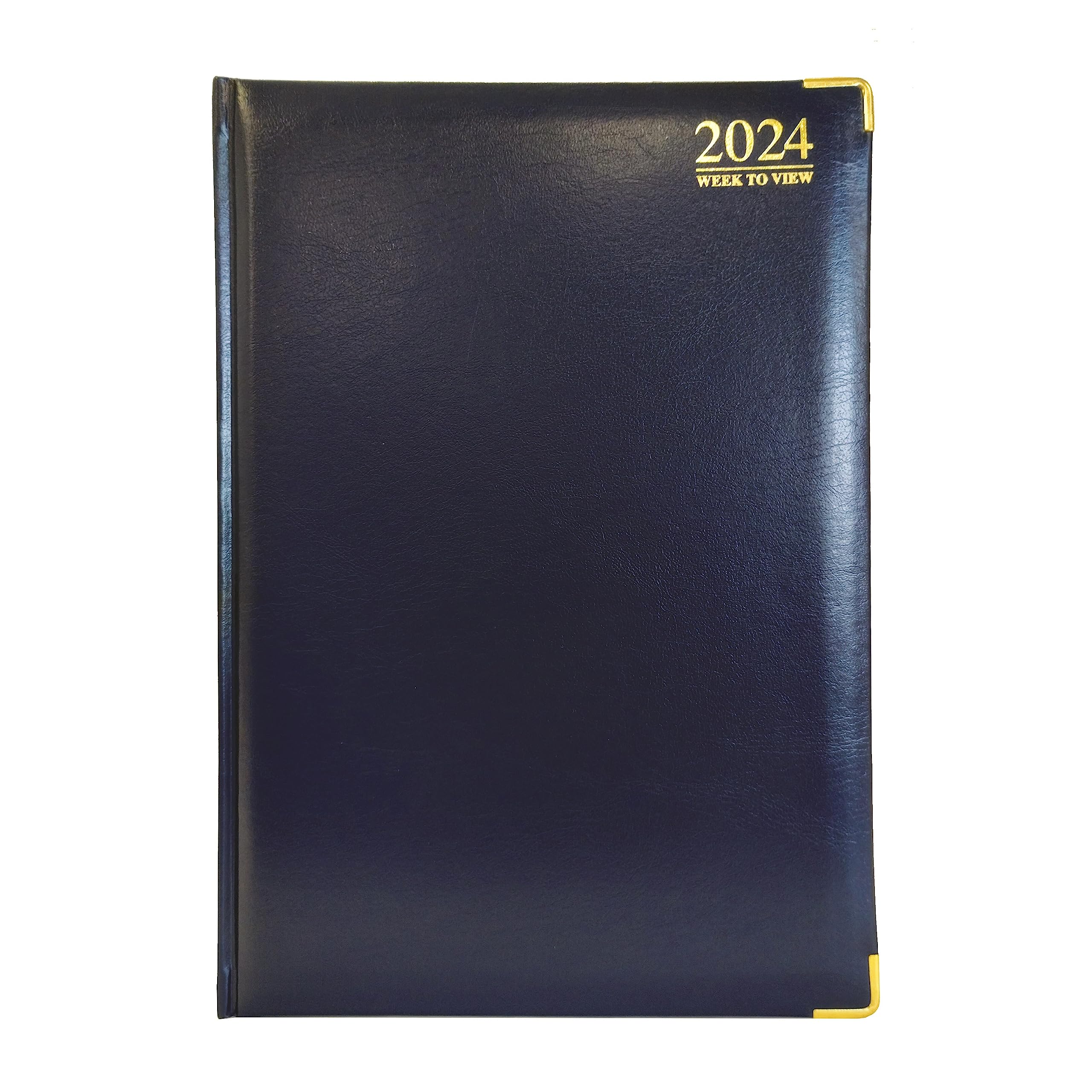 G4GADGET G4 2024 Blue A5 Week to View Diary Hardback Cover 70GSM Paper for Business Office & Home — image 1