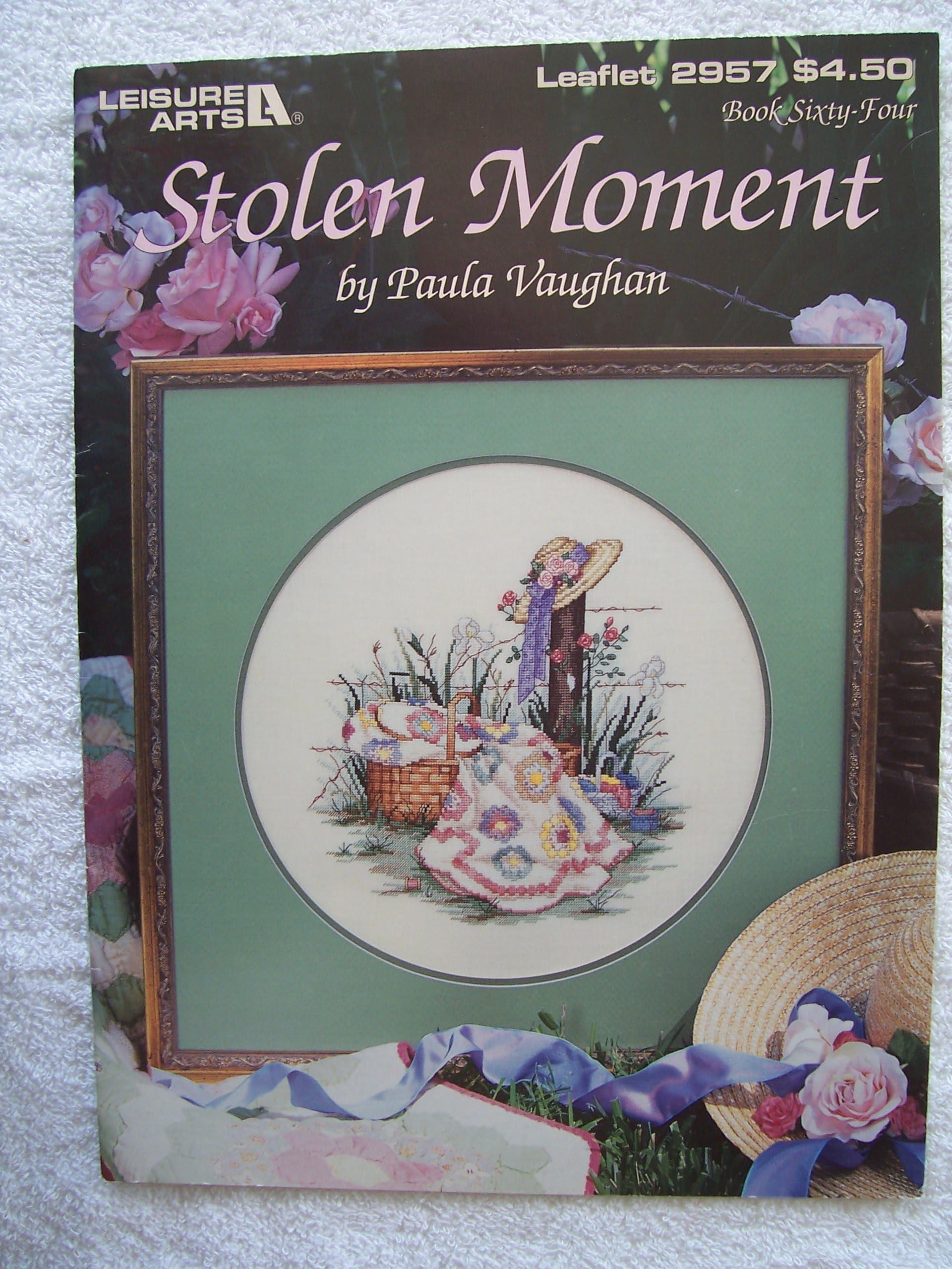 Stolen Moment by Paula Vaughan - Leisure Arts Counted Cross Stitch Leaflet 2957 Book Sixty-Four