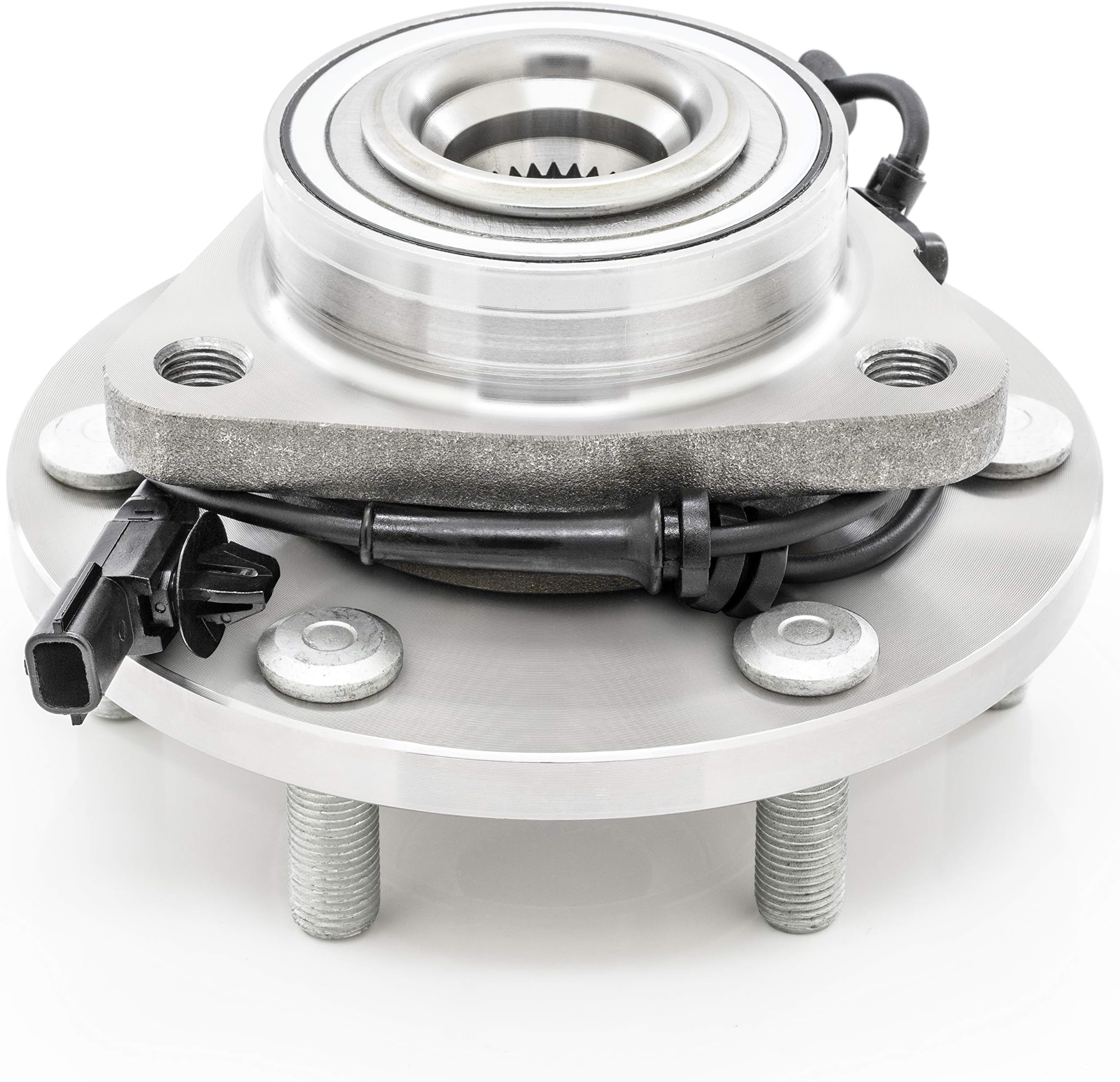 QJZ [1-Pack] SP500704 - FRONT Wheel Hub Bearing Assembly Compatible with 2011-2013 Infiniti QX56, 2014-2018 Infiniti QX80, 2017-2018 Nissan Armada [4WD Model], 6 Lugs with ABS