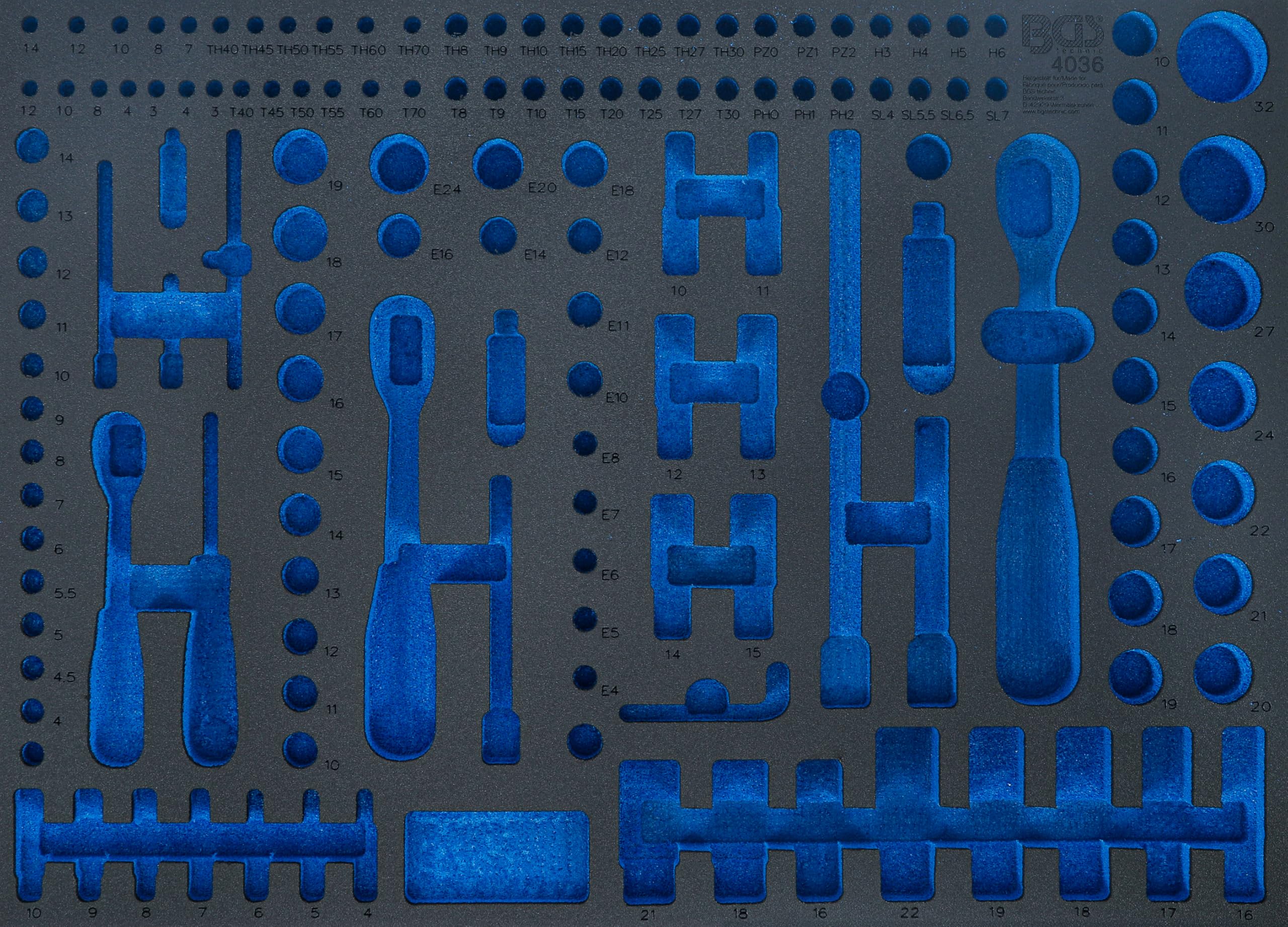 BGS 4036-1 | Tool Tray 3/3 | empty | for BGS 4036