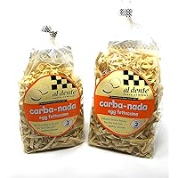 2 Packs Al Dente Carba-Nada Egg Fettuccine 10-ounce Bag