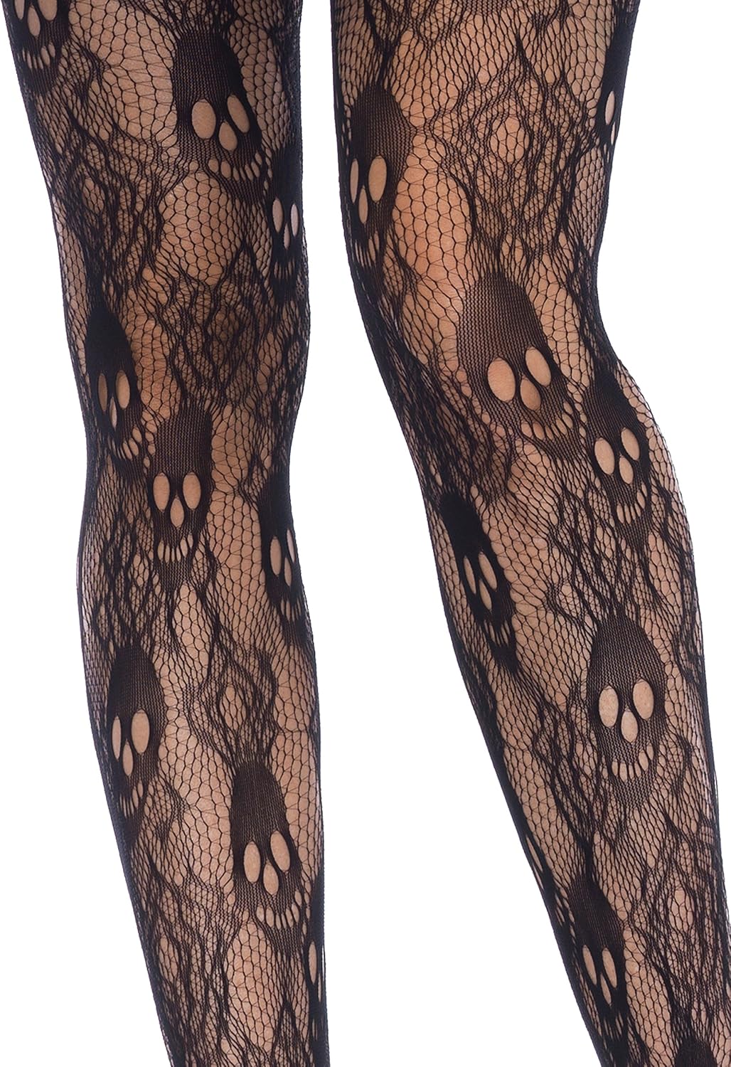 Leg Avenue Women's Skull Net Tights: Clothing