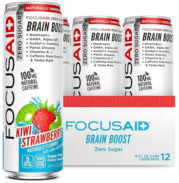 FOCUSAID ZERO SUGAR NOOTROPICS BLEND, ALPHA-GPC, GABA, 100MG...