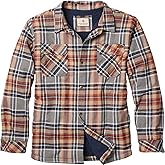 Legendary Whitetails Men's Deer Camp Berber Lined Flannel Shirt Jacket