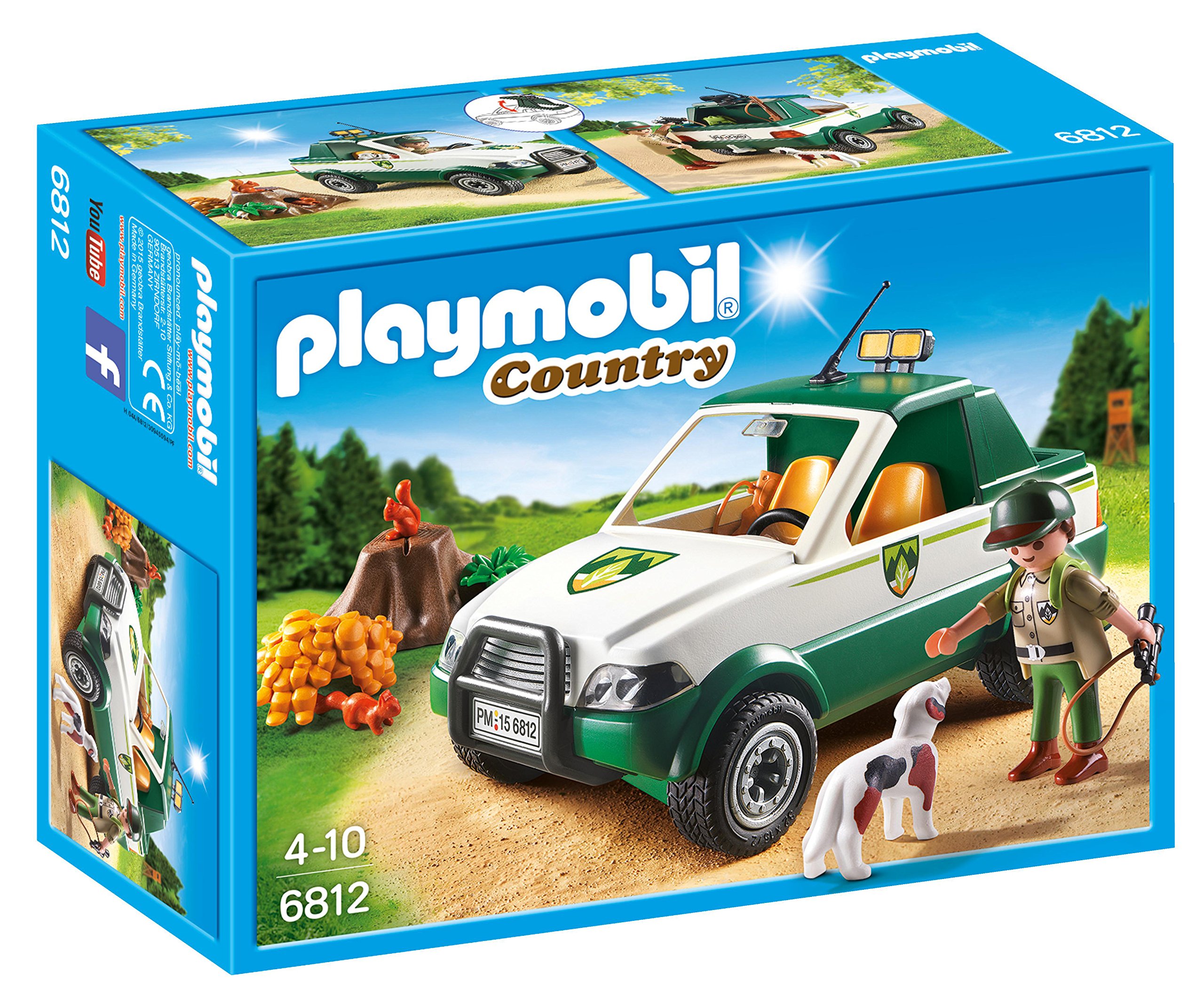 Playmobil 6812 Country Forest Pick Up Truck, Fun Imaginative Role-Play, PlaySets Suitable for Children Ages 4+