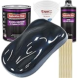 Restoration Shop - Dark Midnight Blue Pearl Acrylic Urethane Auto Paint - Complete Gallon Paint Kit - Professional Single Sta