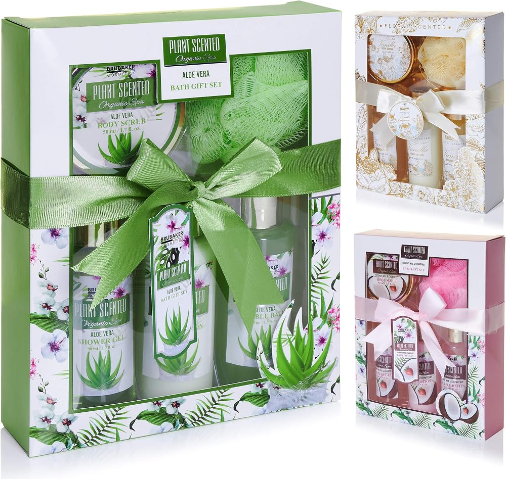 BRUBAKER Cosmetics Aloe Vera Bath & Shower Gift Set 5 Piece Set