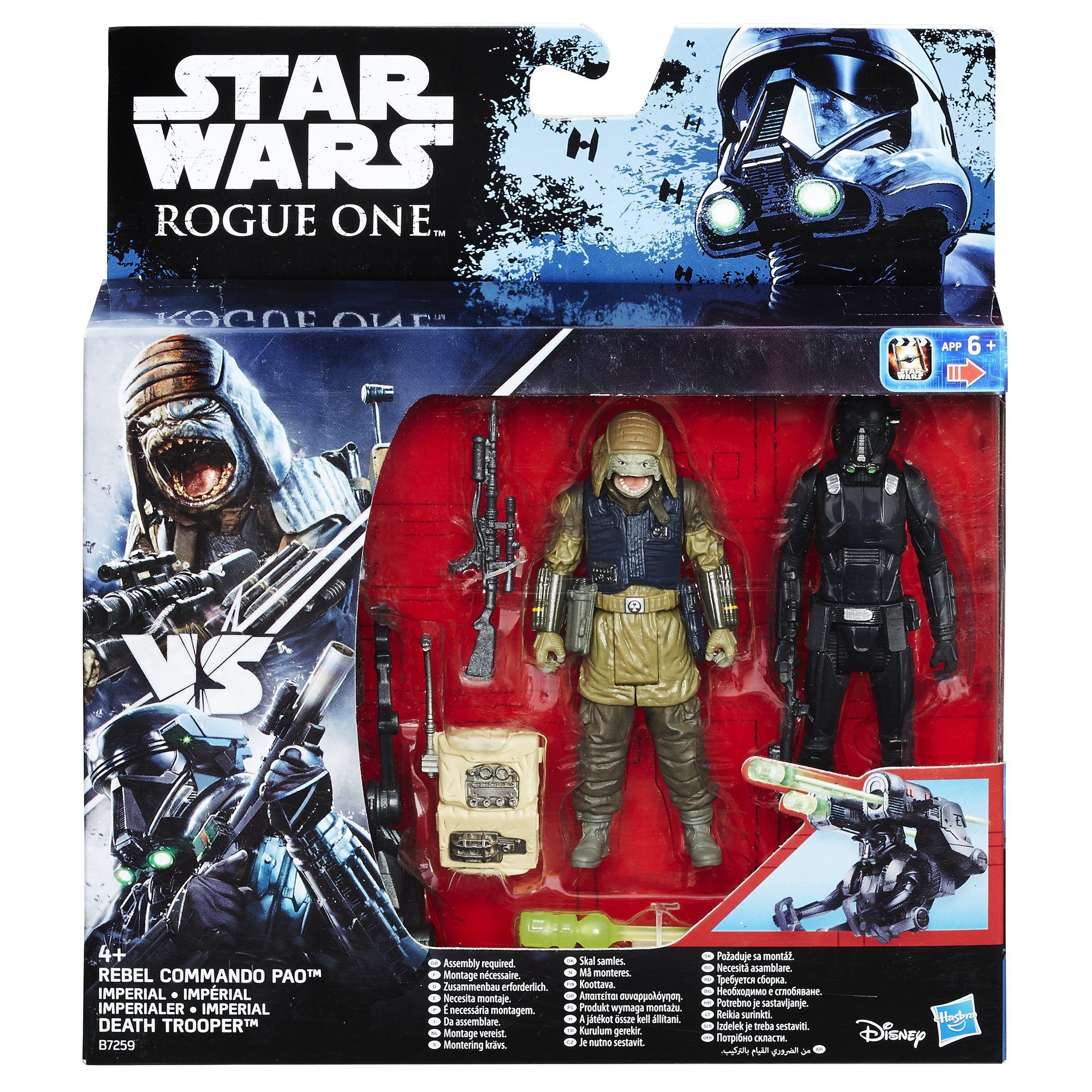 Star Wars Rogue One Imperial Death Trooper and Rebel Commando Pao Deluxe Figure