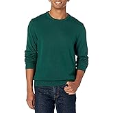 Amazon Essentials Men's Long-Sleeve Crewneck Sweater, 100% Cotton, Big & Tall Options Available