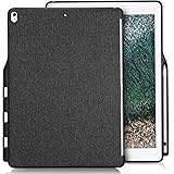 Apple iPad Pro 12.9 Case, ProCase Companion Cover for iPad Pro 12.9 Inch (Both 2017 and 2015 Models), Back Cover with Apple Pencil Holder, Match for Apple Smart keyboard and Smart Cover -Black
