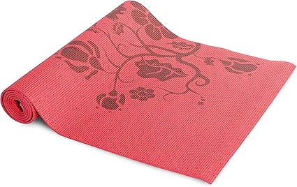 red yoga mat
