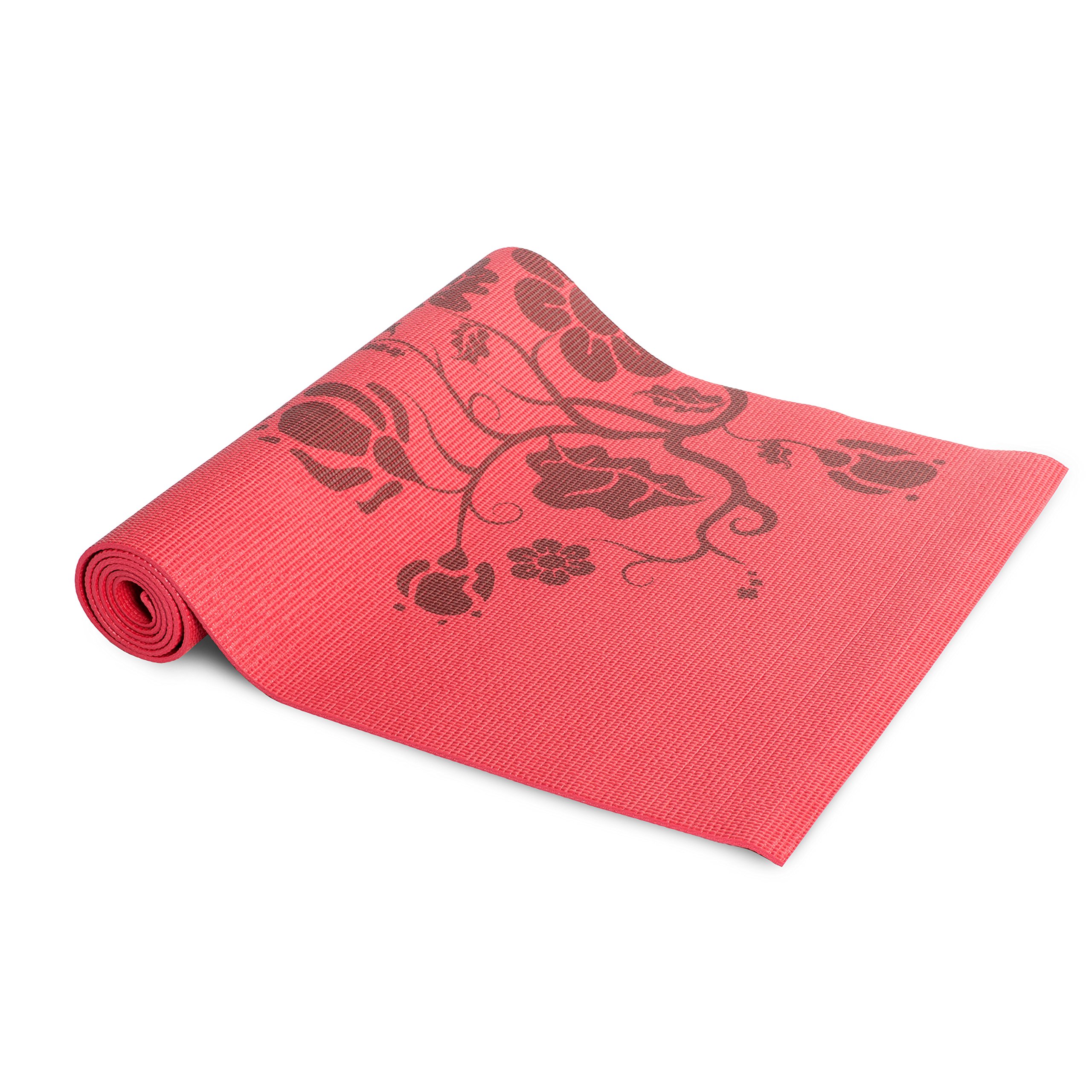 Tone Fitness Yoga Mat with Floral Pattern ExerciseN