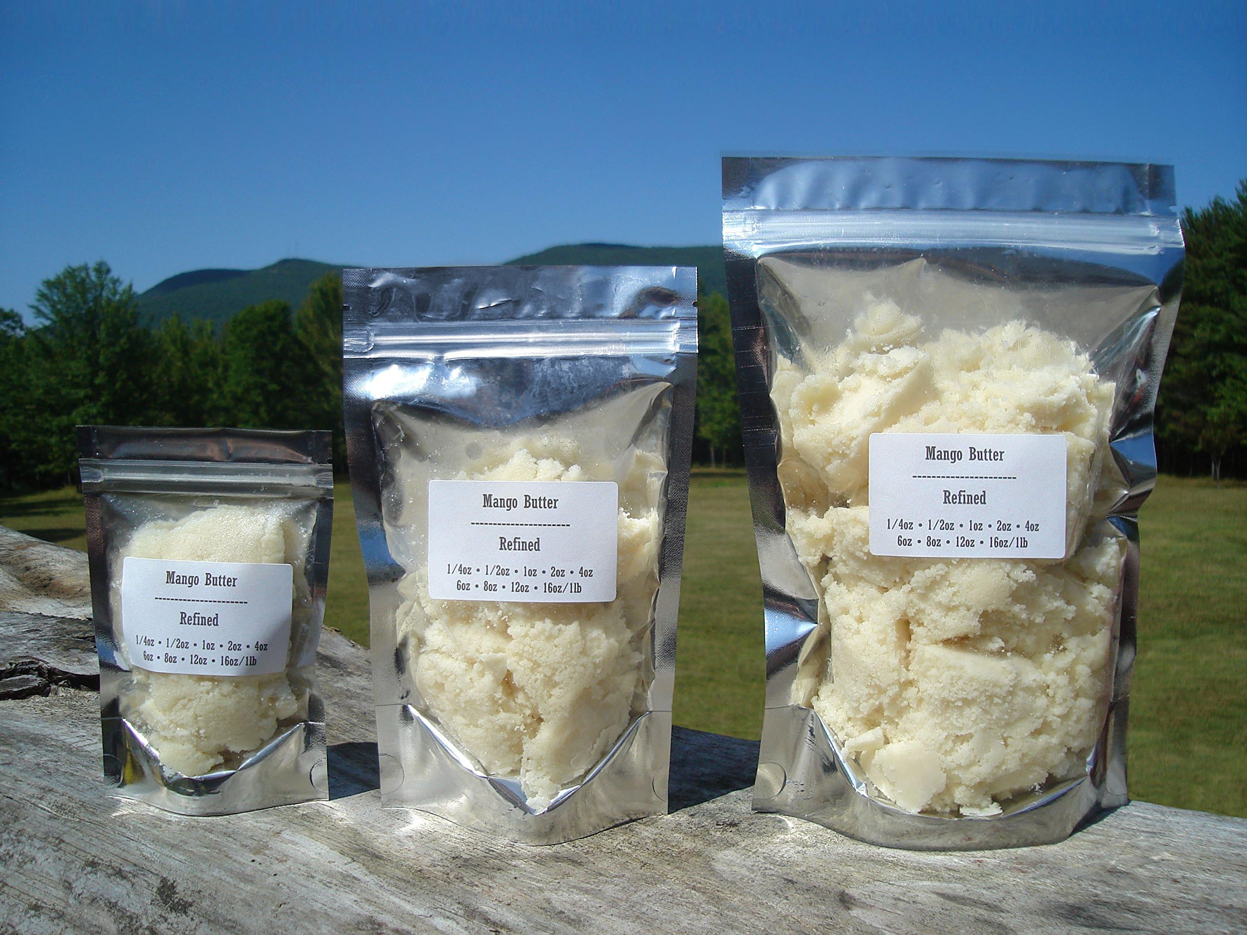Mango Butter - 100% Pure, Natural, Kosher Refined 1 2 3 4 5 6 8 12 16 oz lb (8 oz.)