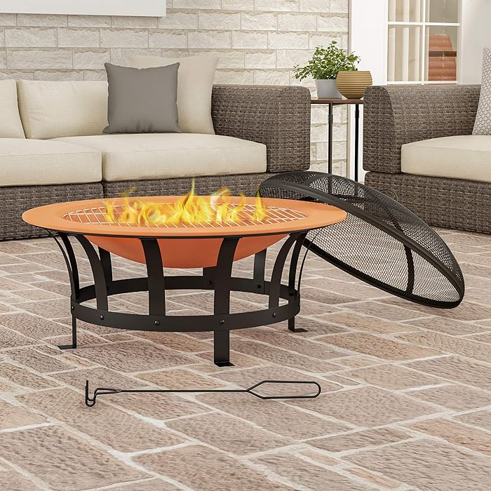 The Best Pure Garden 26 Inch Square Fire Pit