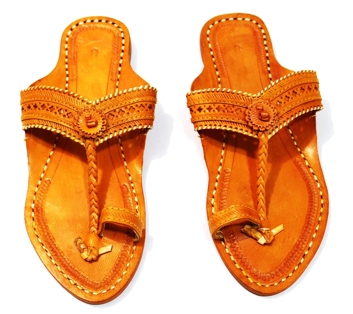 prikecart kolhapuri pure leather chappal for women