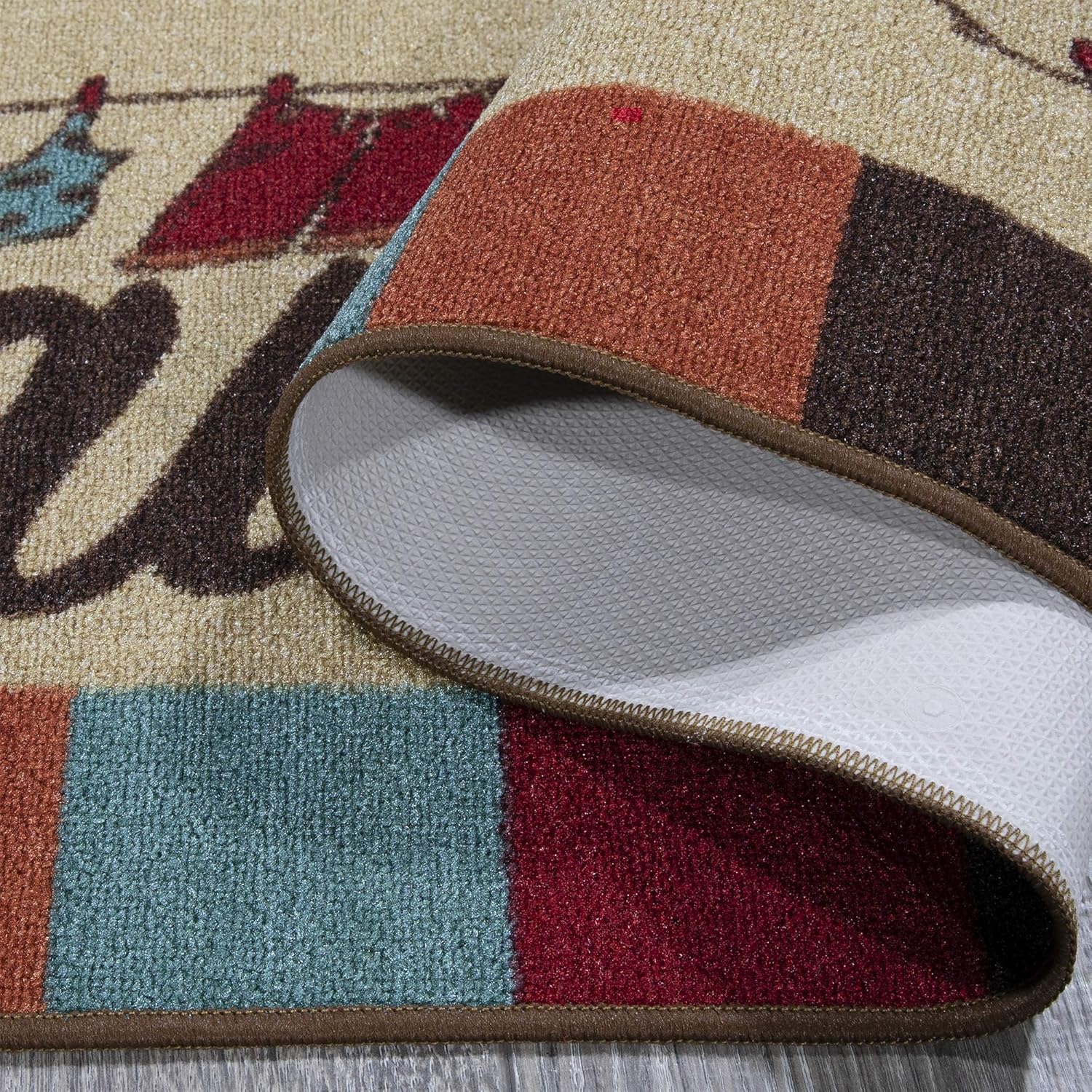 Ottomanson Washtown Runner Rug, 20" x 59", Multicolor: Furniture & Decor