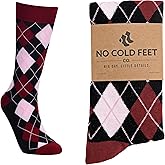 No Cold Feet Men’s Pink Dress Socks – Classic Soft Crew Dress Socks, All-Day Comfort for Work, Business or Weddings