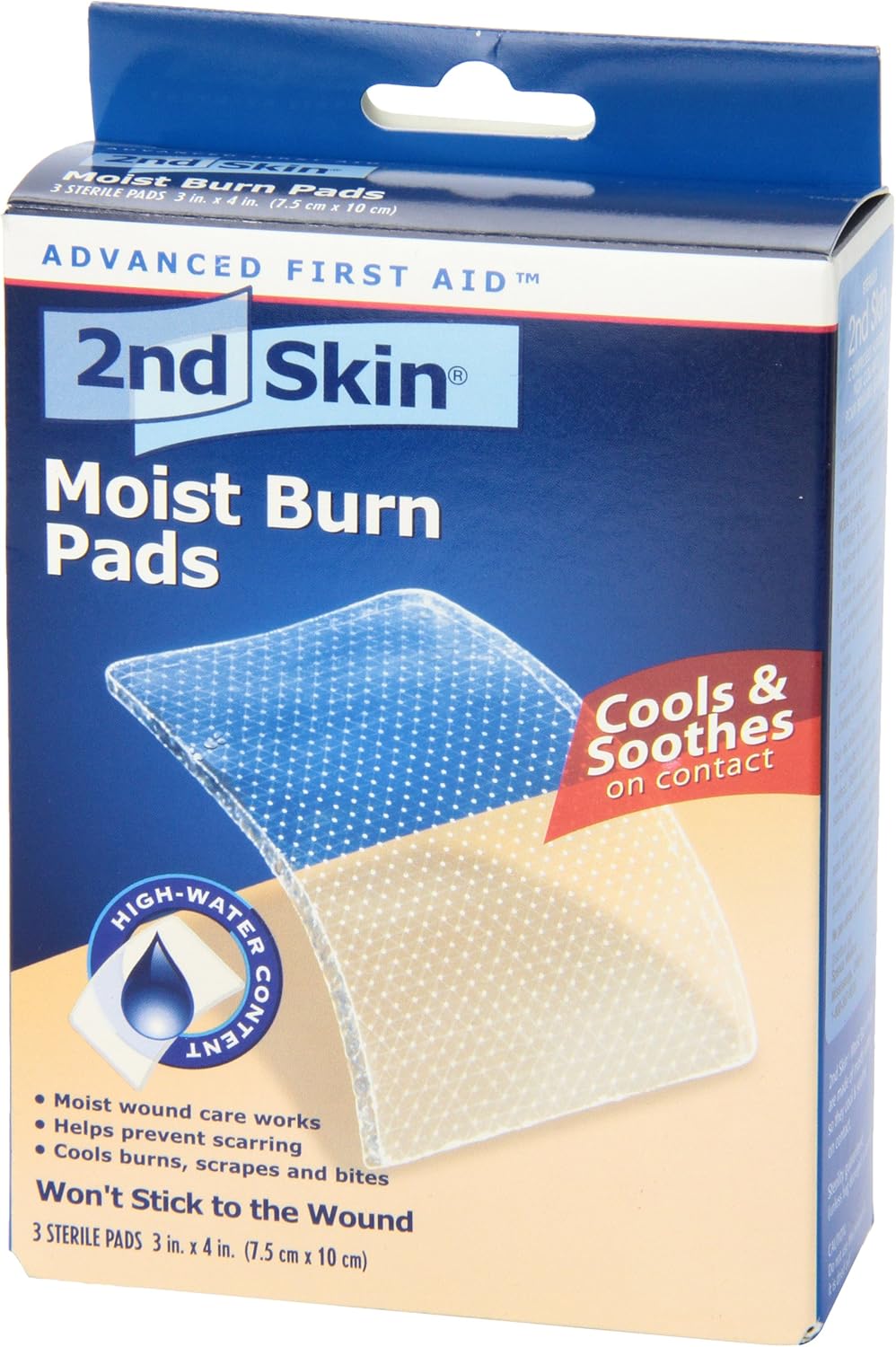 Spenco 2nd Skin Moist Burn Pads, Large (3 x 4 Inches), 3-Count: Industrial & Scientific