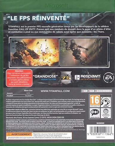 Amazon Com Titanfall Xbox One Electronic Arts Video Games amazon com titanfall xbox one