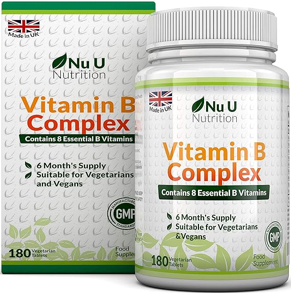 Vitamin B Complex 180 tablets 6 Month Supply Vegetarian & Vegan Amazon