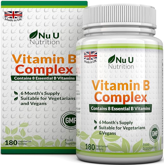 Vitamin B Complex 180 tablets 6 Month Supply Vegetarian & Vegan Amazon