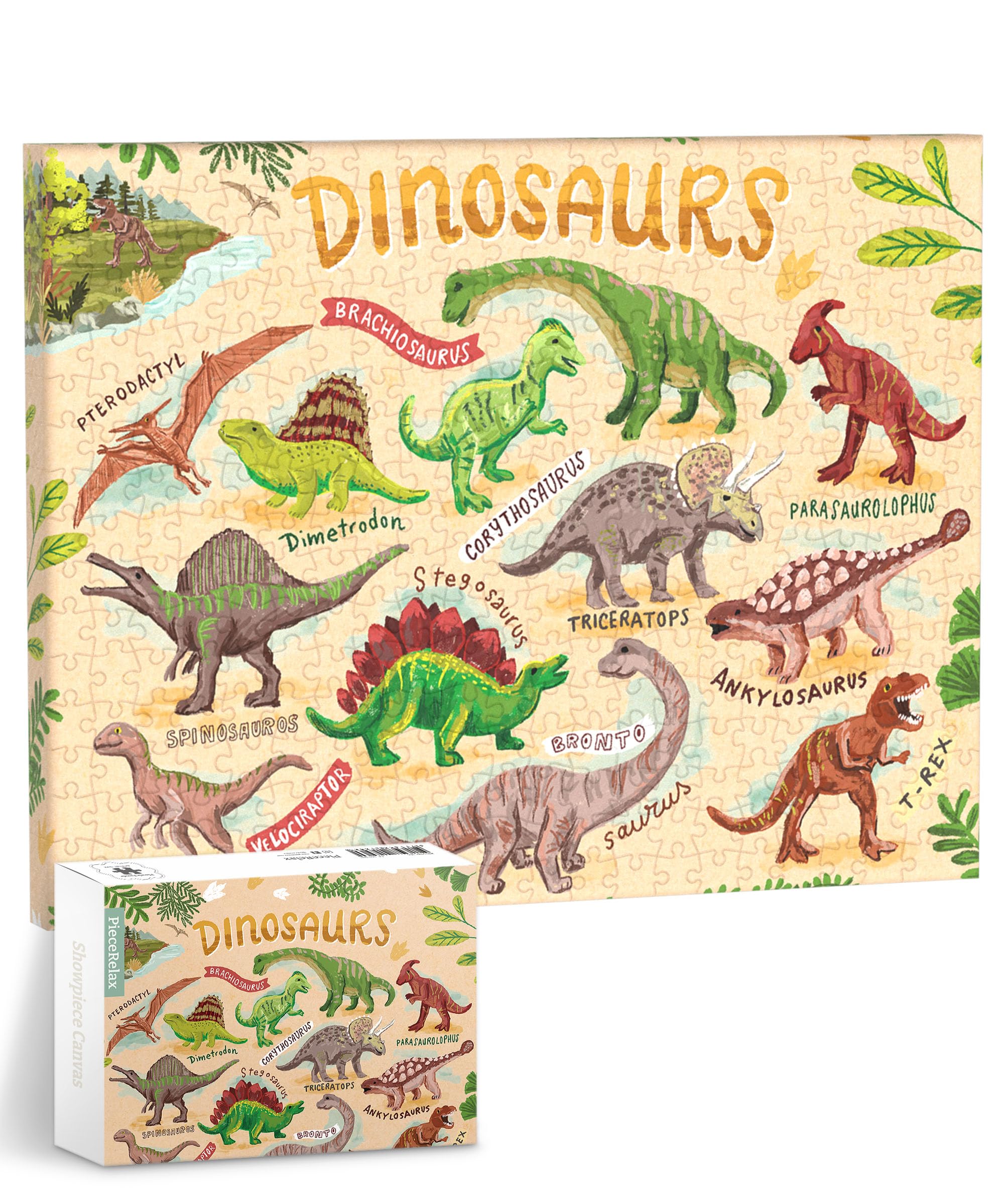 PieceRelax Canvas Wall Art Puzzles for Adults - Olivia Gibbs - Roardinos Unique Gift & Home Décor with Plastic Jigsaw Puzzle Artwork for Living Room Bedroom [HN1369] — image 1