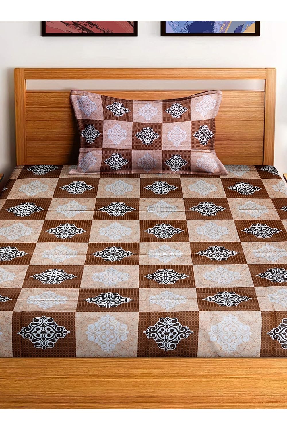 Bunkaar The Handloom Story Single Bedsheet Without Pillow Cover, Khadi