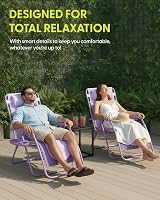 KEPLIN Set of 2 XXL Premium Heavy Duty Padded Zero Gravity Chairs view 3