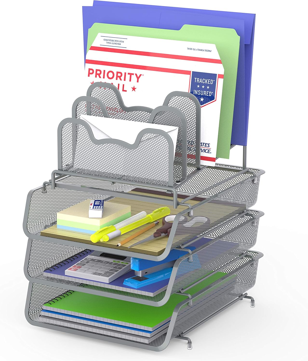 Best chrome wire desk organizer