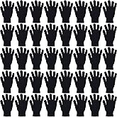 48 Pairs Winter Magic Gloves, Bulk Warm Brushed Interior, Stretchy Assorted Mens Womens