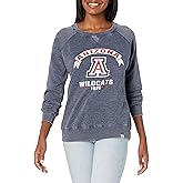 Blue 84 NCAA womens Ncaa Officially Licensed Women's Hooded Sweatshirt Burnout Vintage Scholar
