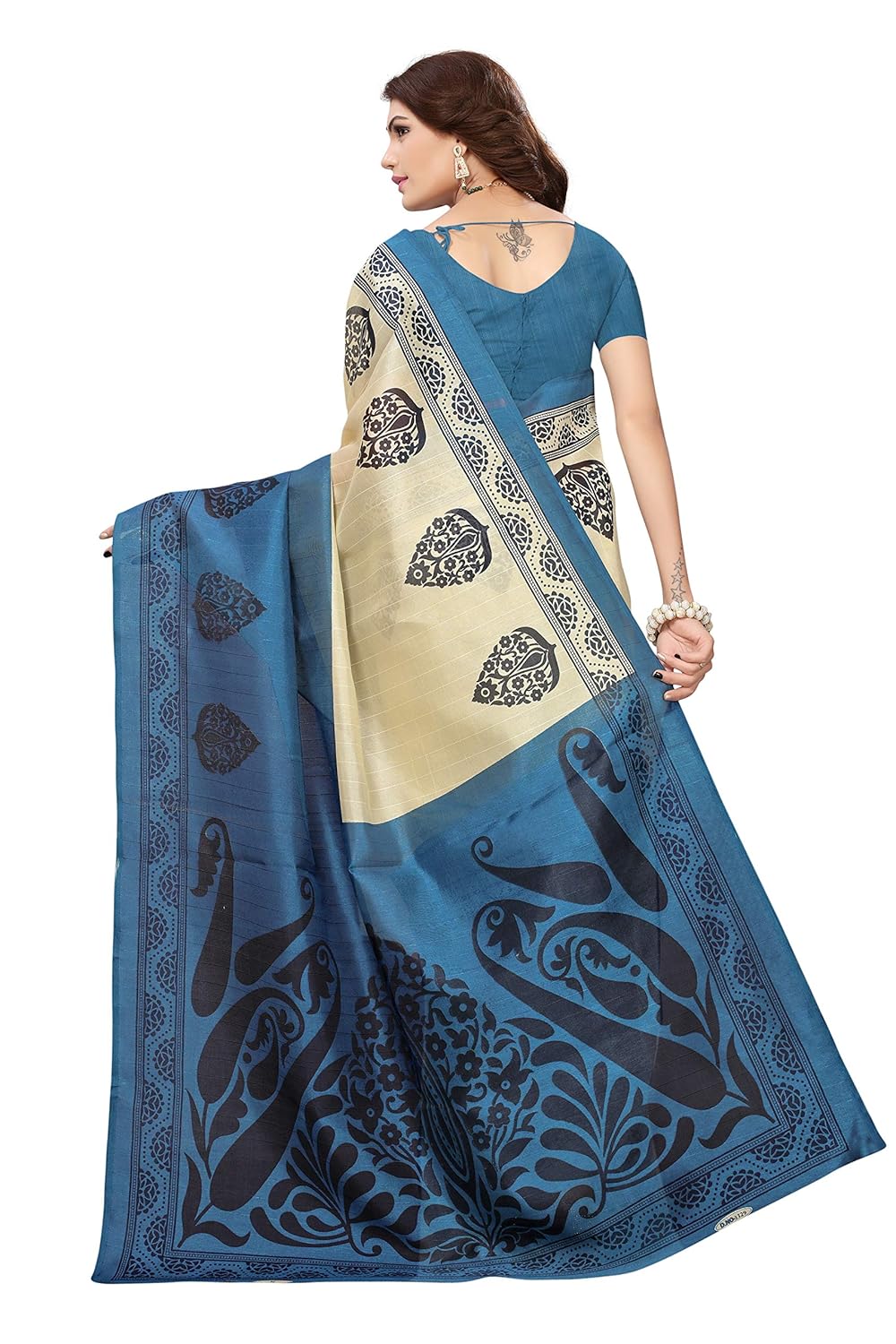 indira designer cotton saree with blouse piece