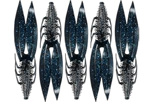 6th Sense Bodega - 6.5" Creature Bait – Soft Plastic Bass Fishing Lure with Twin Ridge Tails – Versatile for Texas, Carolina, Punching, Flipping and More – Made in The USA