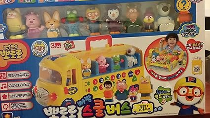 pororo school bus toy