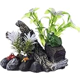 GloFish Driftwood Cycle Light Ornament, Large | Black Led Color Change, Blue Led Fluorescence, Customizable Styles