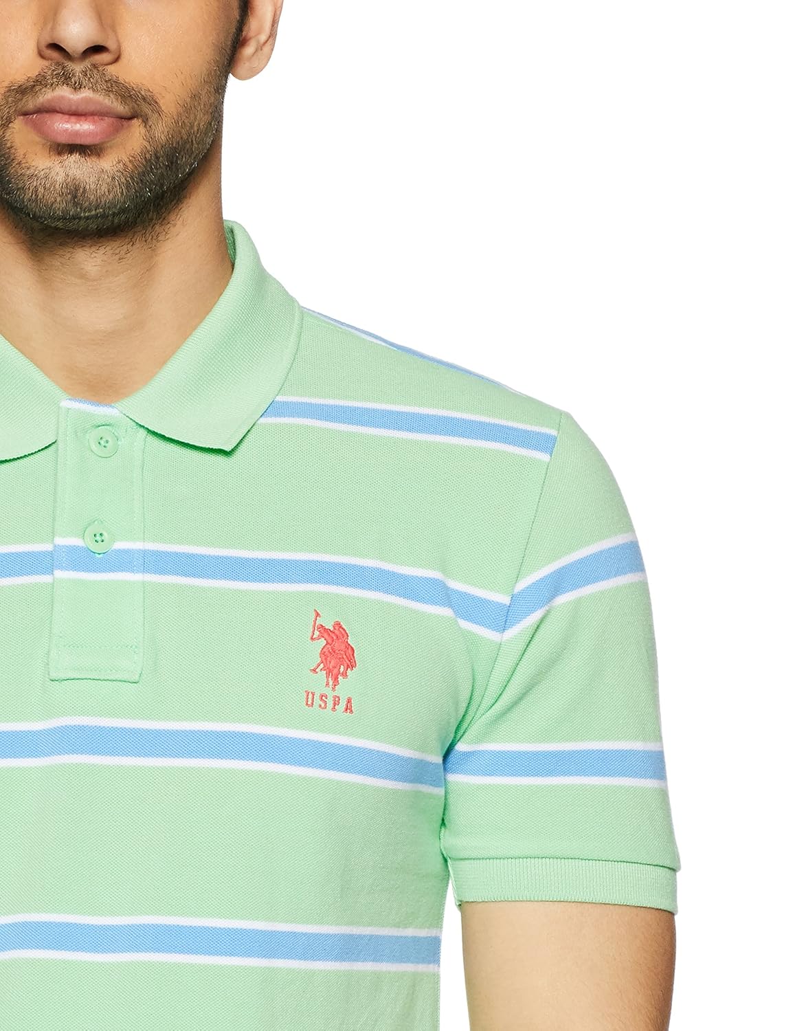 us polo association men's striped regular fit polo