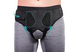 Hernia Belt for Men Inguinal, Hernia Support Truss for Groin Pain Relief, Adjustable Inguinal Hernia Support Belt for Single 