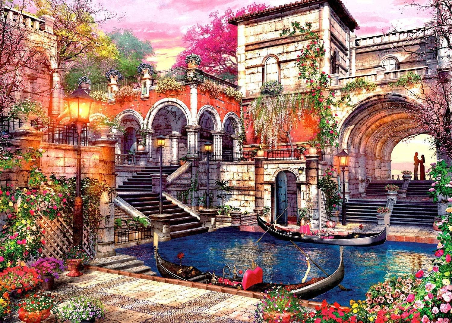 HUADADA Puzzle 1000 Pièces Adultes, Puzzle Classique Paysage Venise