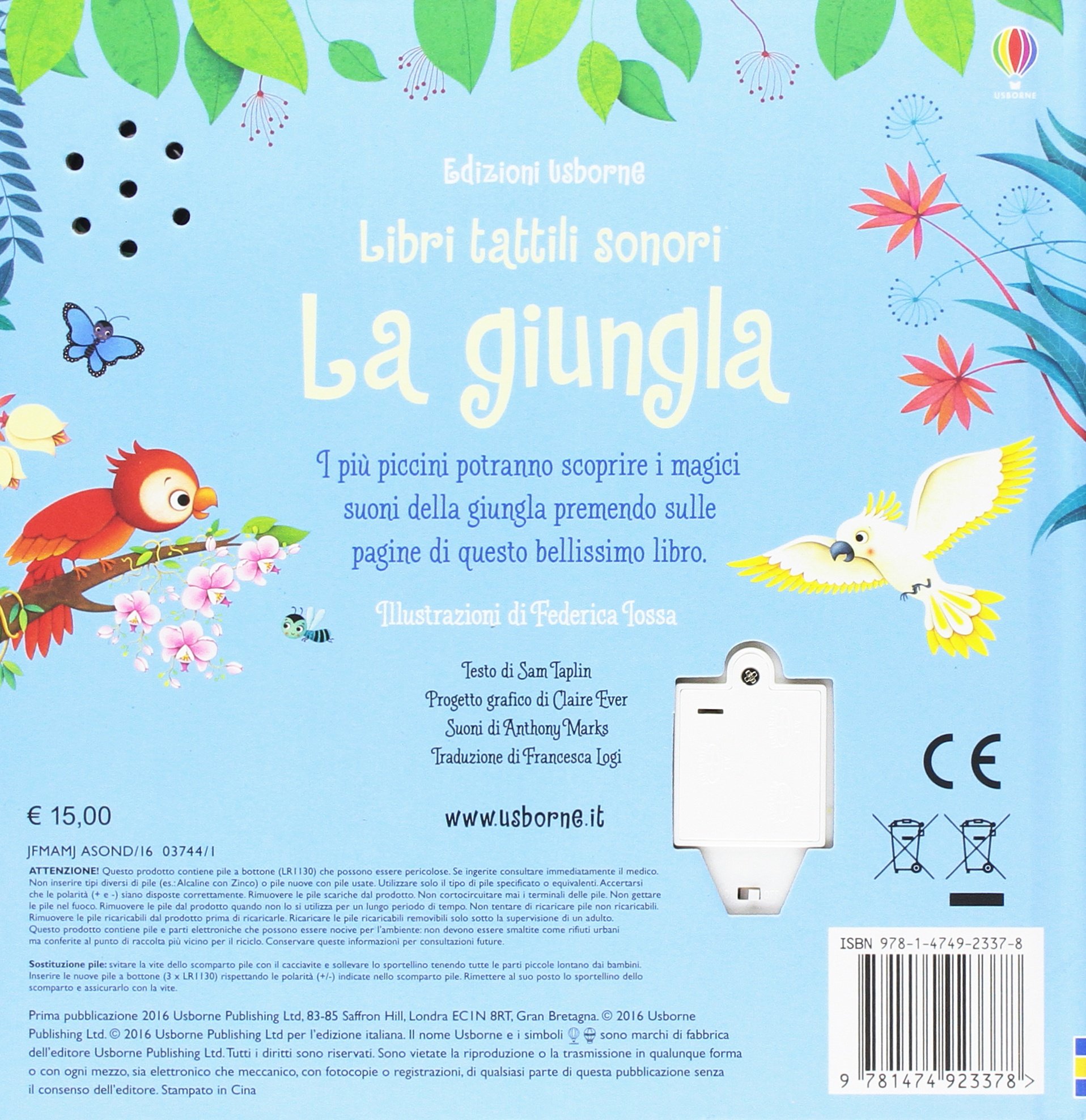 La giungla Libri tattili sonori Ediz illustrata Amazon Sam Taplin Federica Iossa F Logi Libri