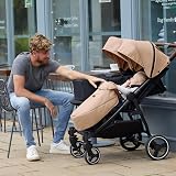Ickle Bubba Venus Double Stroller Twin Pushchair Birth to 15kg per Seat view 2
