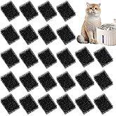 BOHUIZ 30 Pcs Pet Fountain Replacement Filter, Cat Drink Water Filter Replaced Foam Filters