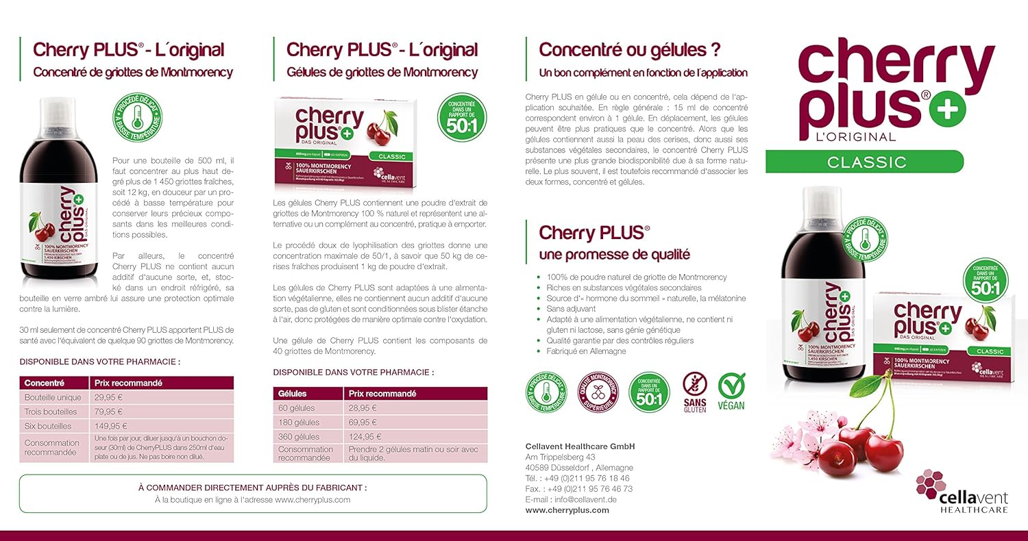 Cellavent Healthcare Cherry PLUS - El Original: Concentrado ...