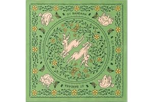 GT BANDANA 22"x22" Deer Cotton Bandana Multi-Purpose Headbands（Green）