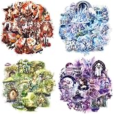 Fantasy Magic Stickers 200+ PET Stickers for Journaling Scrapbooking | 200+ PET stickers in 4 fantasy themed color collections, designed for journaling, scrapbooking, and DIY crafts