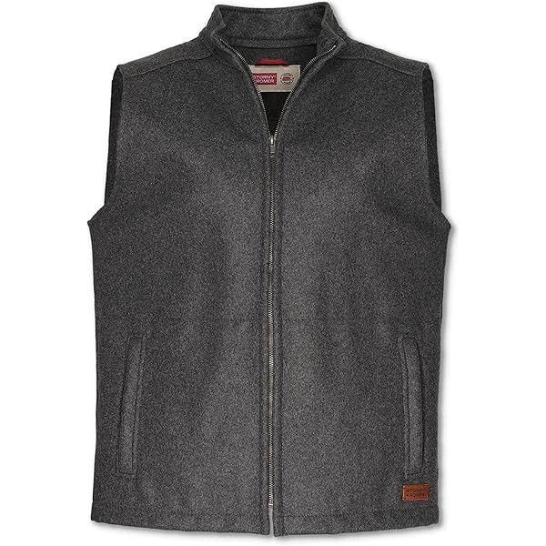 Woolrich Men's Bear Claw Wool Vest Outerwear, Gray, Small at