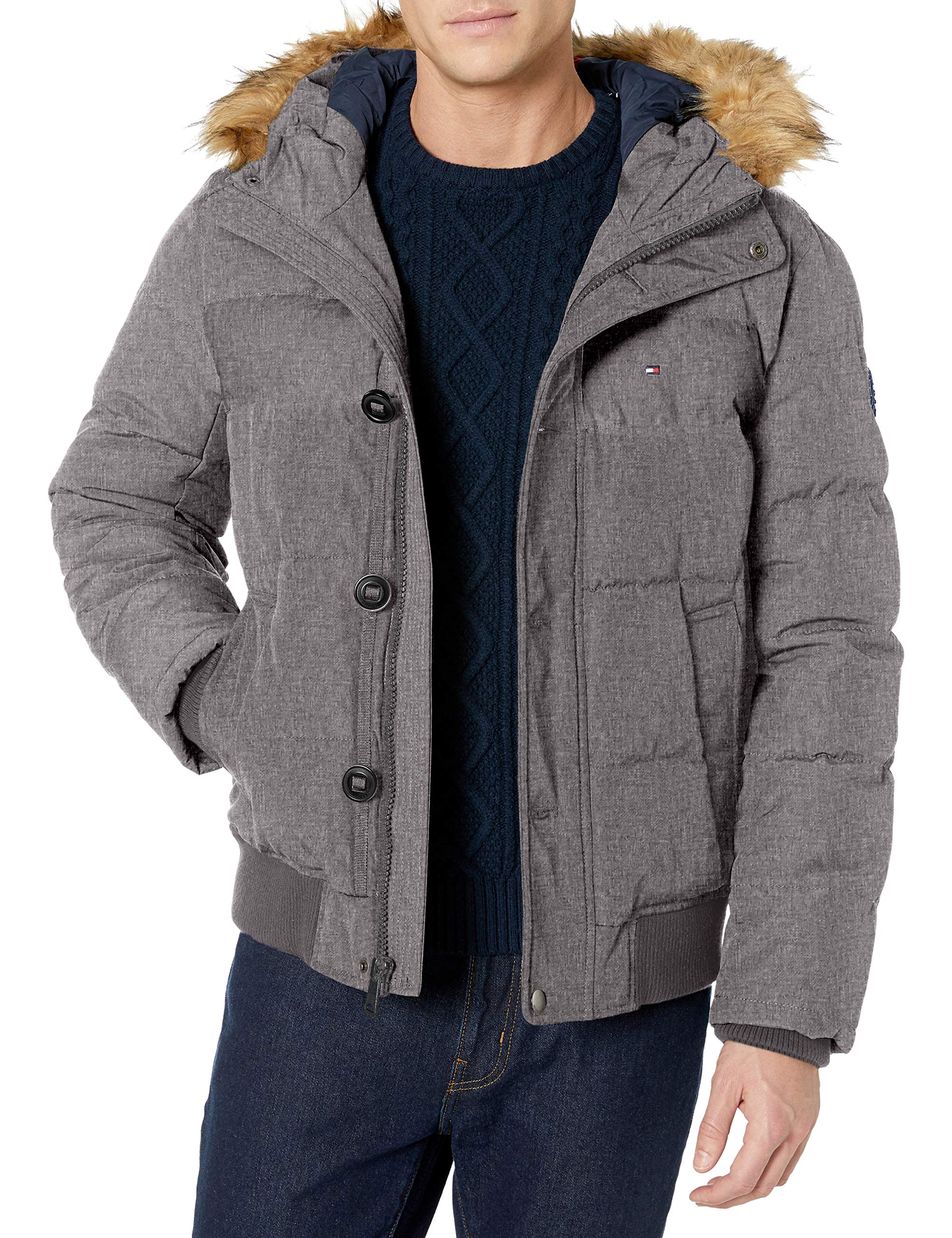 tommy hilfiger detachable trim arctic parka