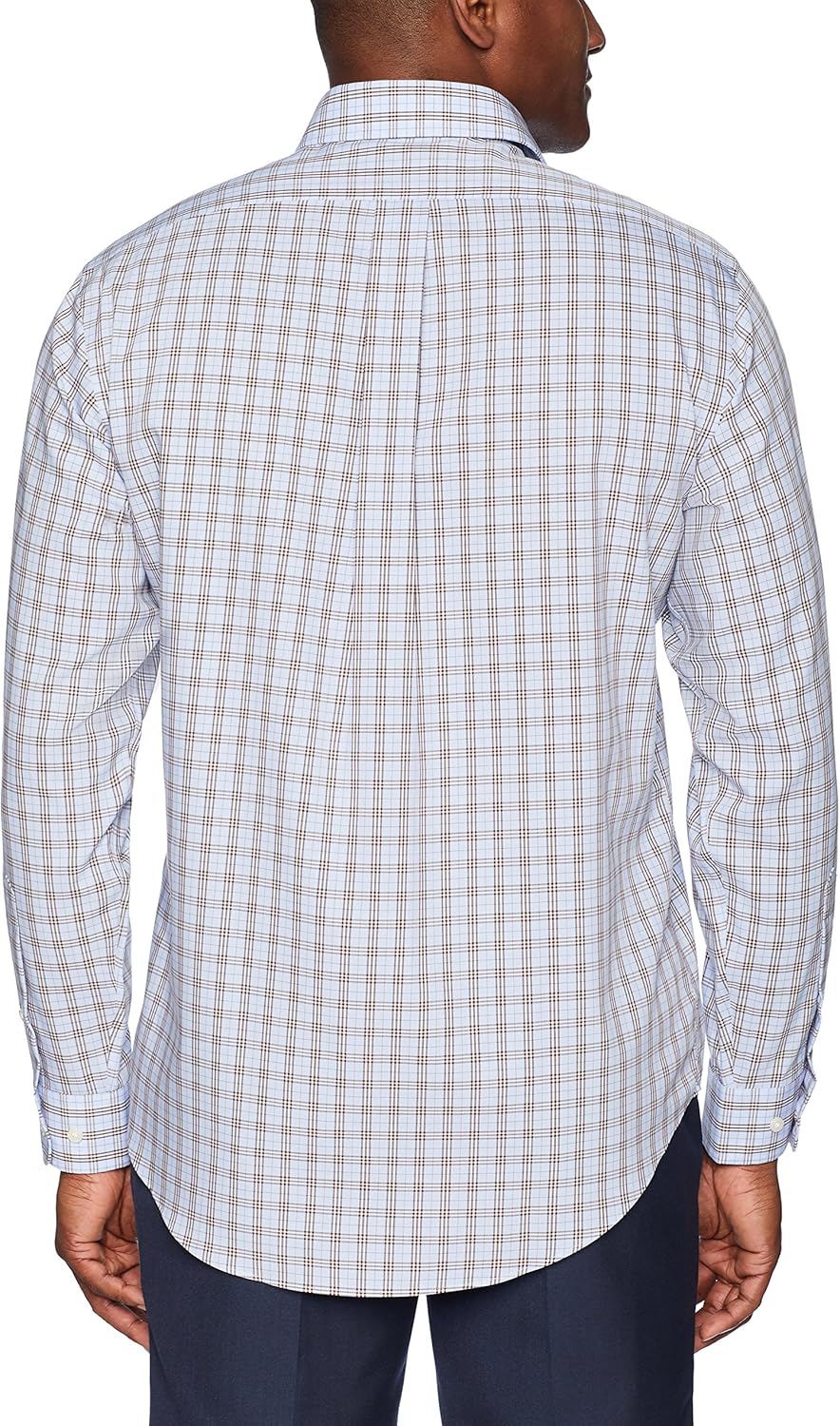  Brand - BUTTONED DOWN Men's Classic Fit Plaid Dress Shirt, Supima Cotton Non-Iron: Clothing