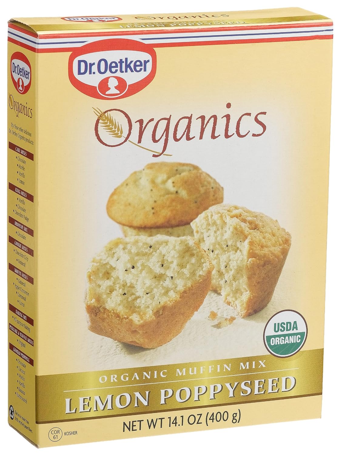 Dr.oetker Organic Lemon poppyseed muffin Mix 400g (058336175237)