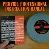 AmaCupid 6" Bench Grinding Wheel Green Silicon Carbide 80 Grit 1/2" Arbor view 7