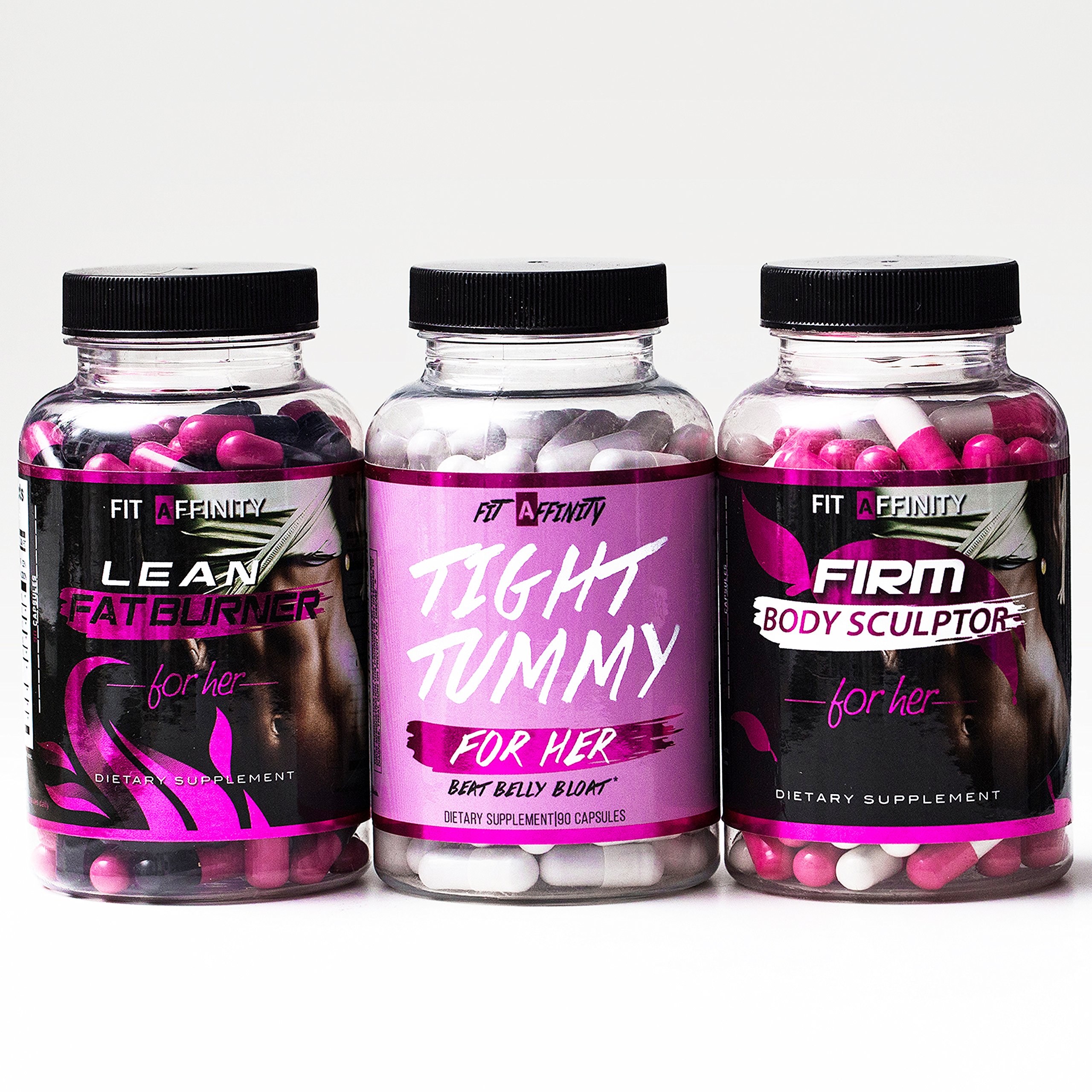 Fit Affinity Lean Fat Burner Pills for Her 45 Day Supply (90 Capsules